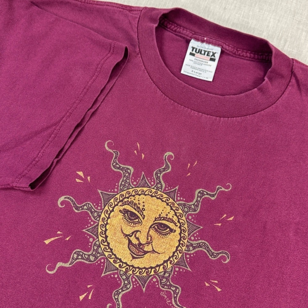 Vintage Sarah McLachlan T-Shirt XL Tultex Sun Graphic 90s Lilith Fair Toronto